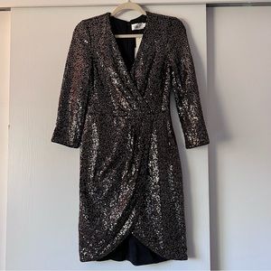Eliza J long Sleeves cocktail dress